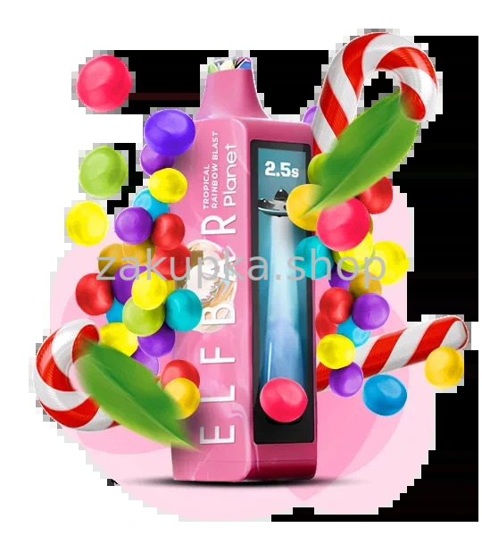 ELF BAR PLANET 25000 - Tropical Rainbow Blast (Тропический радужный взрыв)